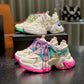 Korean Style Mesh Breathable Casual Daddy Shoes - Four Seasons Comfortable Sneakers.