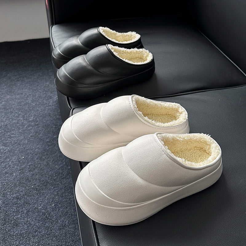 Anti-Slip Thick-Soled Cotton Slippers for Men and Women - Cozy Indoor Footwear - EnigmaParis