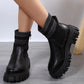 Women's Fashionable Knitted Women's Middle Boots - EnigmaParis