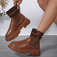 Women's Fashionable Knitted Women's Middle Boots - EnigmaParis