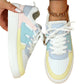Trendy Fashion Platform Sneakers Soft Bottom Comfortable Lace-up Outdoor Casual Flat Shoes.