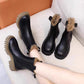 Fleece-lined Thick Northeast China Cotton Shoes Thick Bottom Non-slip Snow Boots Smoke Pipe Ankle Boots - EnigmaParis