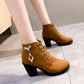 Rubber New Personalized Versatile High Heel Boots.