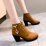 Rubber New Personalized Versatile High Heel Boots.