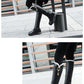 Large Size Mid Heel High Leg Boots with Metal Decoration.