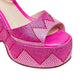 Luxury Rhinestone Platform Wedge Sandals - Stylish Thick Bottom Plus Size Footwear - EnigmaParis