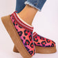 Women's Shoes Cartoon Pattern Thick Bottom Plush Low Top Toe Cap Lazy Slippers - EnigmaParis