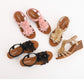 Women's Retro Flower Vacation Sandals Women's Plus Size Women's Shoes