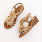 Women's Retro Flower Vacation Sandals Women's Plus Size Women's Shoes