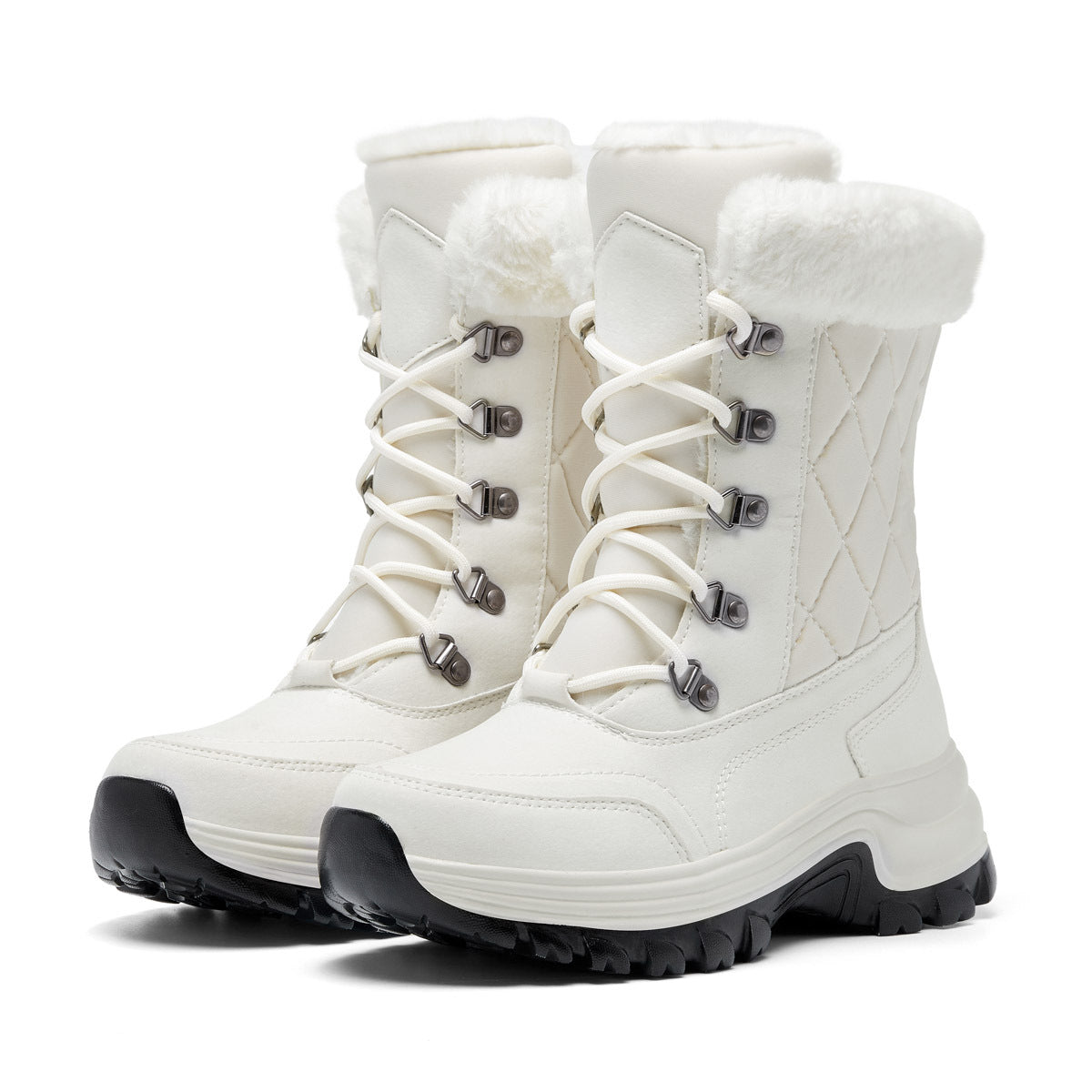 Women's Winter Fashion High-top Warm Fleece-lined Thick And Comfortable Snow Boots - EnigmaParis