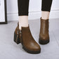 Fashionable Chunky Heel Platform Booties Women - EnigmaParis