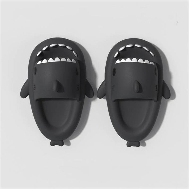 Funny Shark Cartoon Indoor Outdoor Slippers - Soft, Elastic, and Comfortable Footwear - EnigmaParis