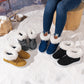 Winter Fleece Snow Boots For Women New Style Furry Casual Flat Plush Shoes Women's Warm Ankle Boots - EnigmaParis