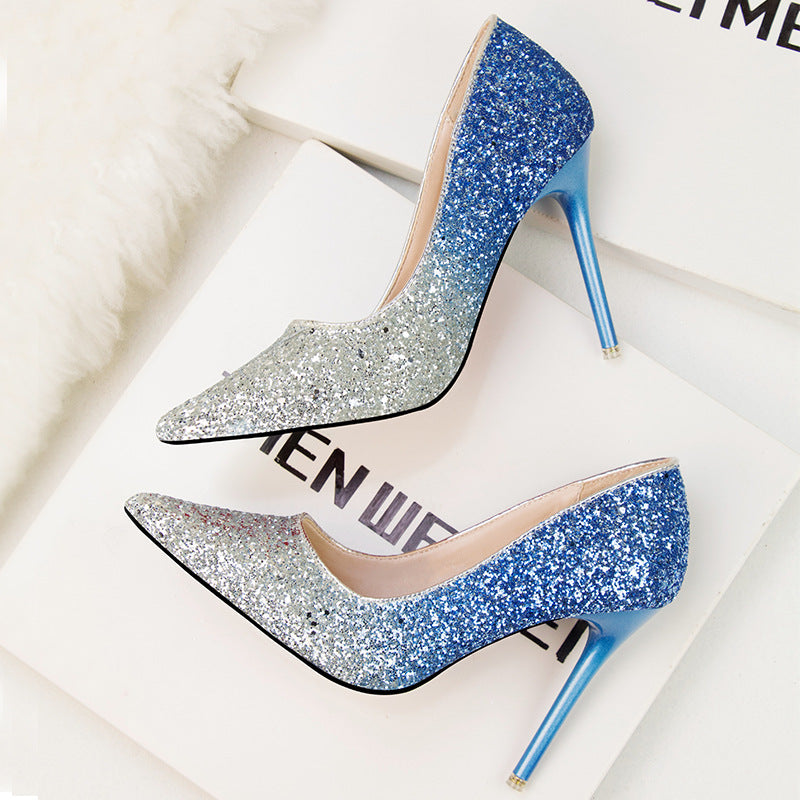 Women's Fashion Pointed Low-cut High Heels - EnigmaParis