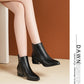 Women's British-style Fashionable Chunky Heel Martin Boots