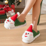 Christmas Slippers Memory Foam For Women Men Soft Plush Fuzzy Winter