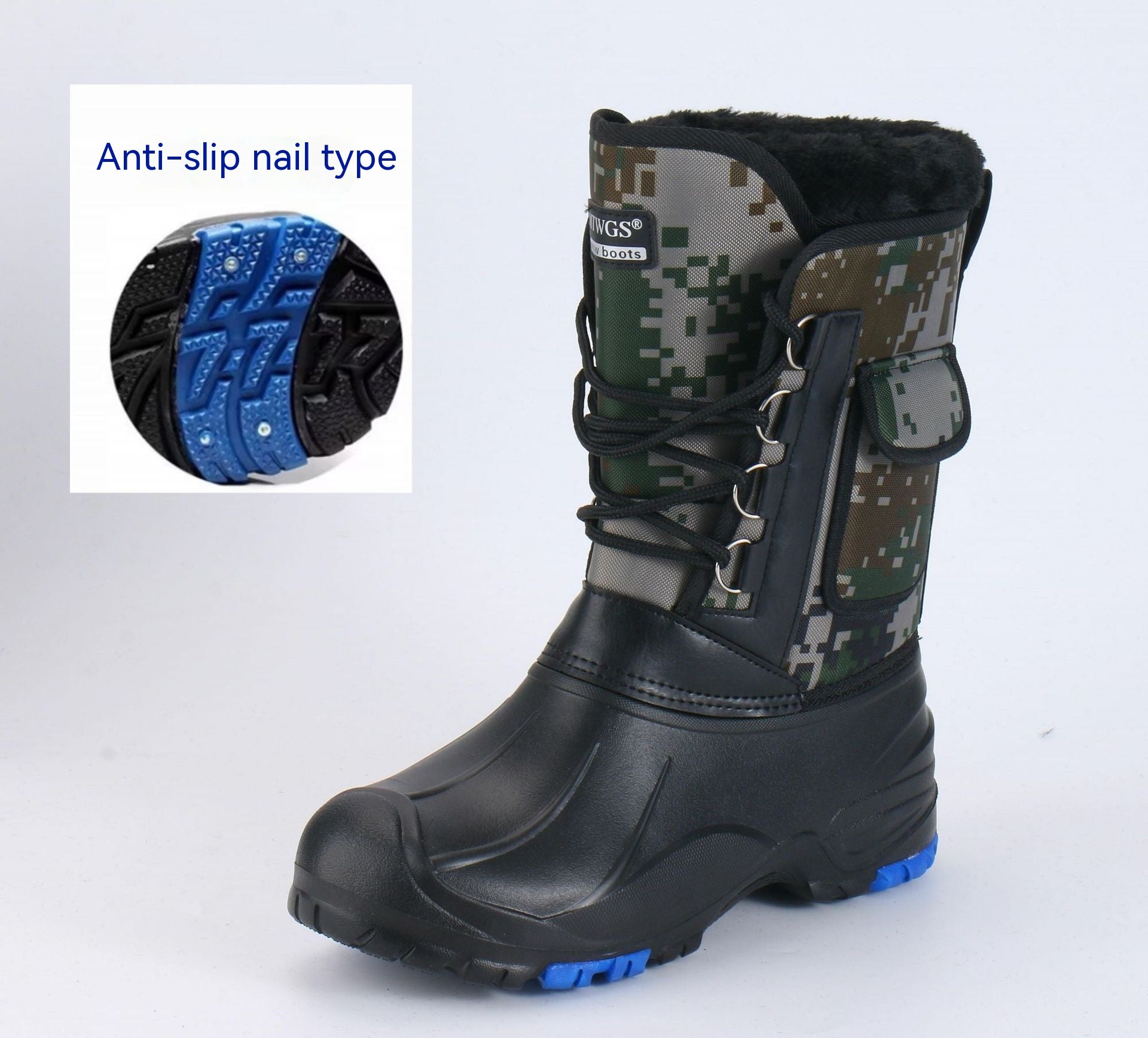 Fleece-lined Cotton-padded Warm Keeping Fishing Boots - EnigmaParis