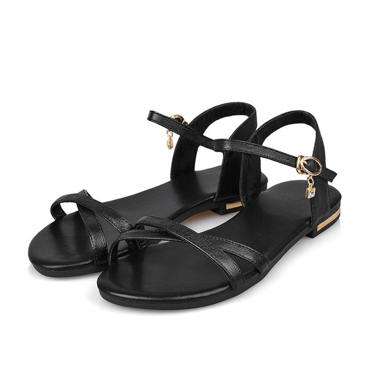 Women's Large Size Flat Toe Sandals