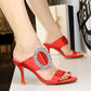 Female sandals and slippers with one word