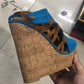 Women's Lace-up Fringed Sweet Fish Mouth Wedge Sandals