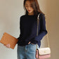 Fashion Color Contrast Deer Head Chain Crossbody Bag