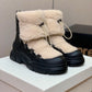European And American Winter Fur Ankle Boots For Women
