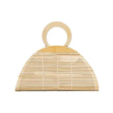 Bamboo Hand-woven Clutch Bag Natural Bamboo Bag Handbag