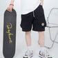 Suede White Blue Reddish Yellow Color Contrast Patchwork BAKE Men And Women Skateboard Shoes