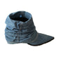 Thickened And Fashionable Pleated Denim Short Boots For Women - EnigmaParis