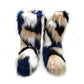 Women's Plush Snow Boots Plus Size Color Flat Women's Mid Boots - EnigmaParis