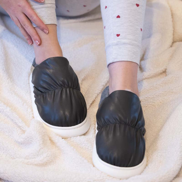 Unisex Two Wear Cotton Slippers - Thick Plush Bag Included - EnigmaParis