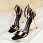 Sexy nightclub sandals with one word