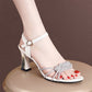 New Summer Sandals Women's High Heel Hollow Fish Mouth Fashion Open Toe