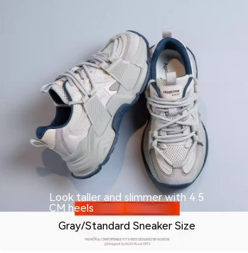 Women's Winter Cotton Sports Shoes - Stylish Leisure Thick Soled Footwear.