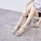 Rhinestone Strap Toe Sandals Women Summer New Style Korean Version