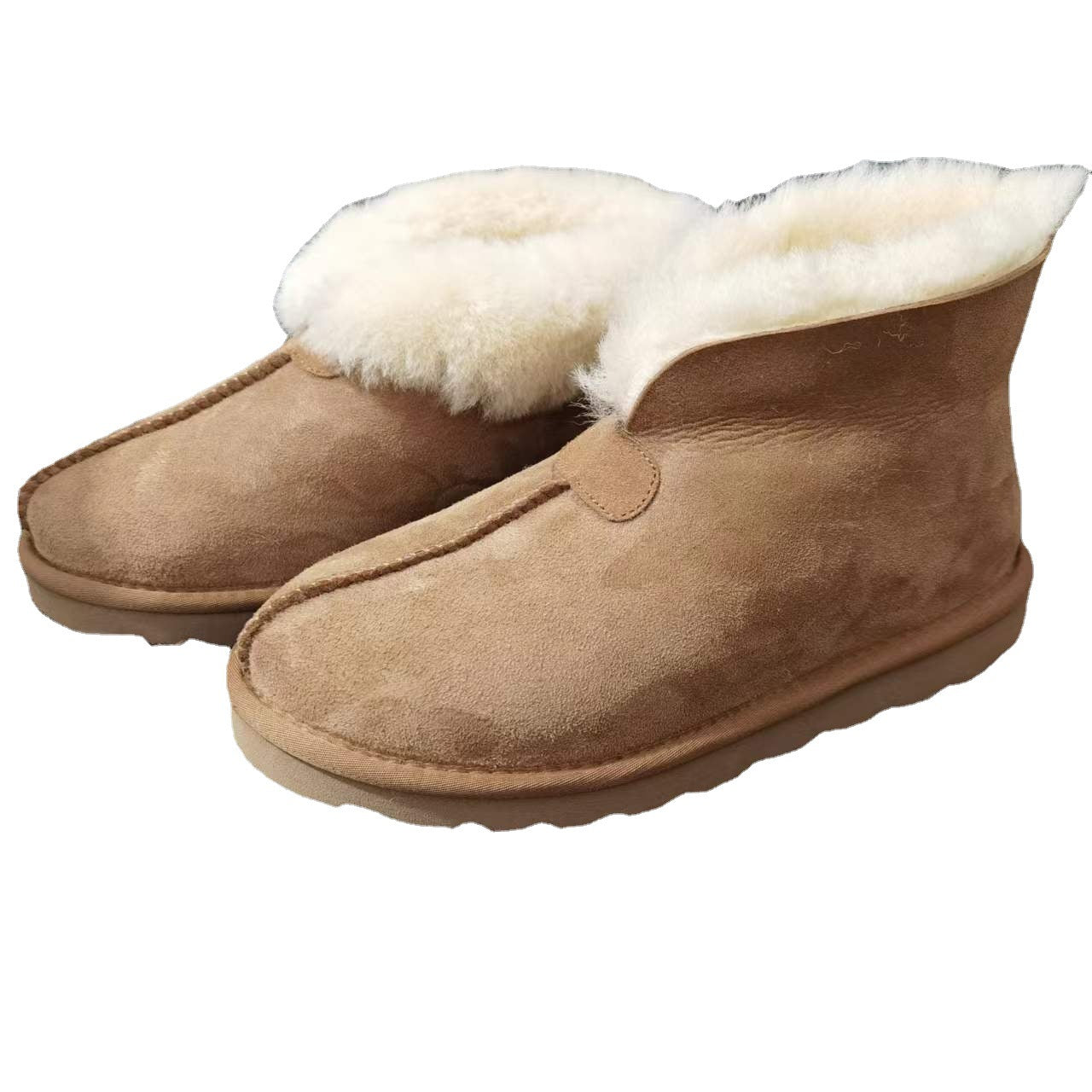 Women's Fashionable Suede Fur Snow Boots - EnigmaParis