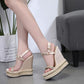 Fashion Temperament Wedge Heel Rivet Women Sandals