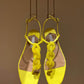 Women's Crystal String Beads Flat Sandals