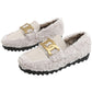 Wearing Thick Soled New Style Cotton Ladybird Shoes For Women In Autumn And Winter - EnigmaParis