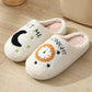 Cotton Slippers Wholesale Home Moon Clock Couple Indoor Warm Slippers Winter