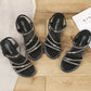 Women's Sandals | Stylish Korean Style Flat Sandals: Rhinestone Fairy All-match Fashion - EnigmaParis