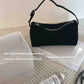Retro 90s Suede Pencil Holder Bag Autumn And Winter High Sense