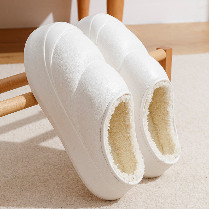 Anti-Slip Thick-Soled Cotton Slippers for Men and Women - Cozy Indoor Footwear - EnigmaParis