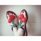 New Jelly Ladies Flip Flops Cherry Sandals Beach Shoes