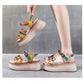 Colorful Color Matching Trendy Women's Summer Platform Sandals
