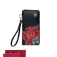 Ladies Gift Ethnic Style Zipper Leather Print Wallet