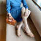 Women's Fashion Chunky Heel Leather Sandals
