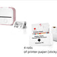Portable Mini Thermal Label Printer Home Photo Printer