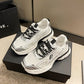 Women's All-Match Mesh Surface Platform Casual Sneakers.