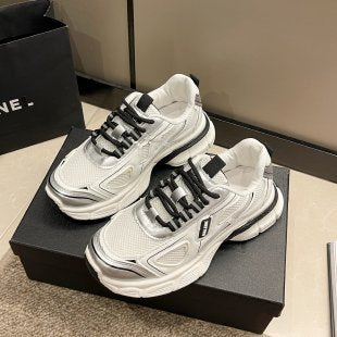 Women's All-Match Mesh Surface Platform Casual Sneakers.